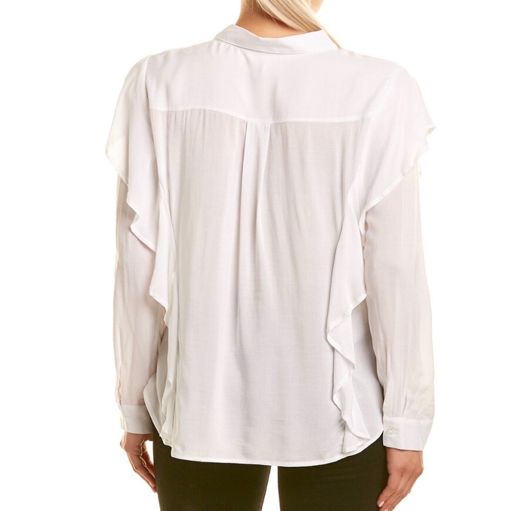 BCBGENERATION WOMENS RUFFLE TOP - Picture 2 of 3